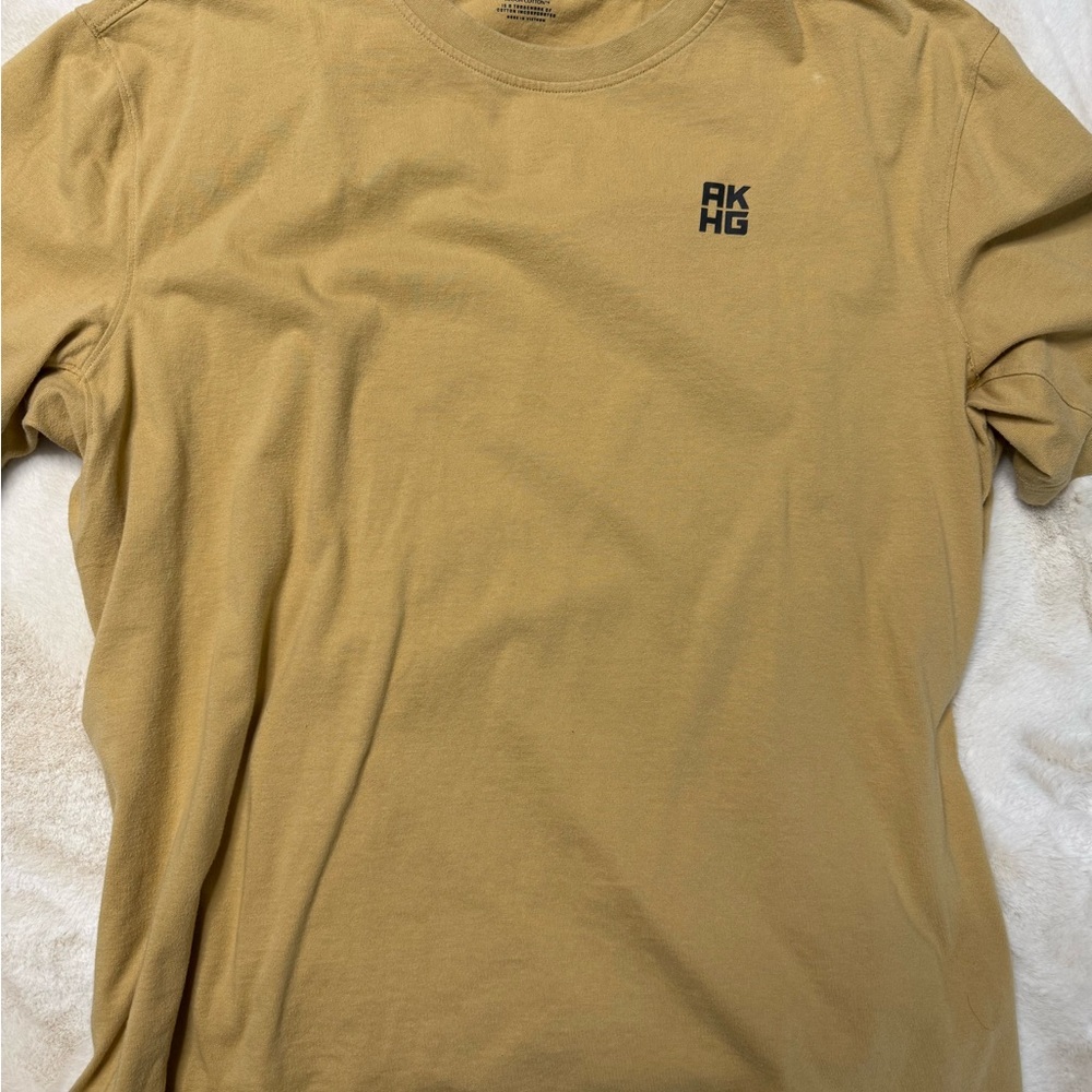 Men's Casual Tan Short Sleeve Tee